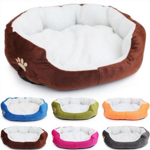 Paw Pet Sofa Dog Beds Soft Material Nest Dog Baskets 6 Colors Soft Fleece Warm Cat Bed Fall and Winter Warm Kennel For Cat Puppy