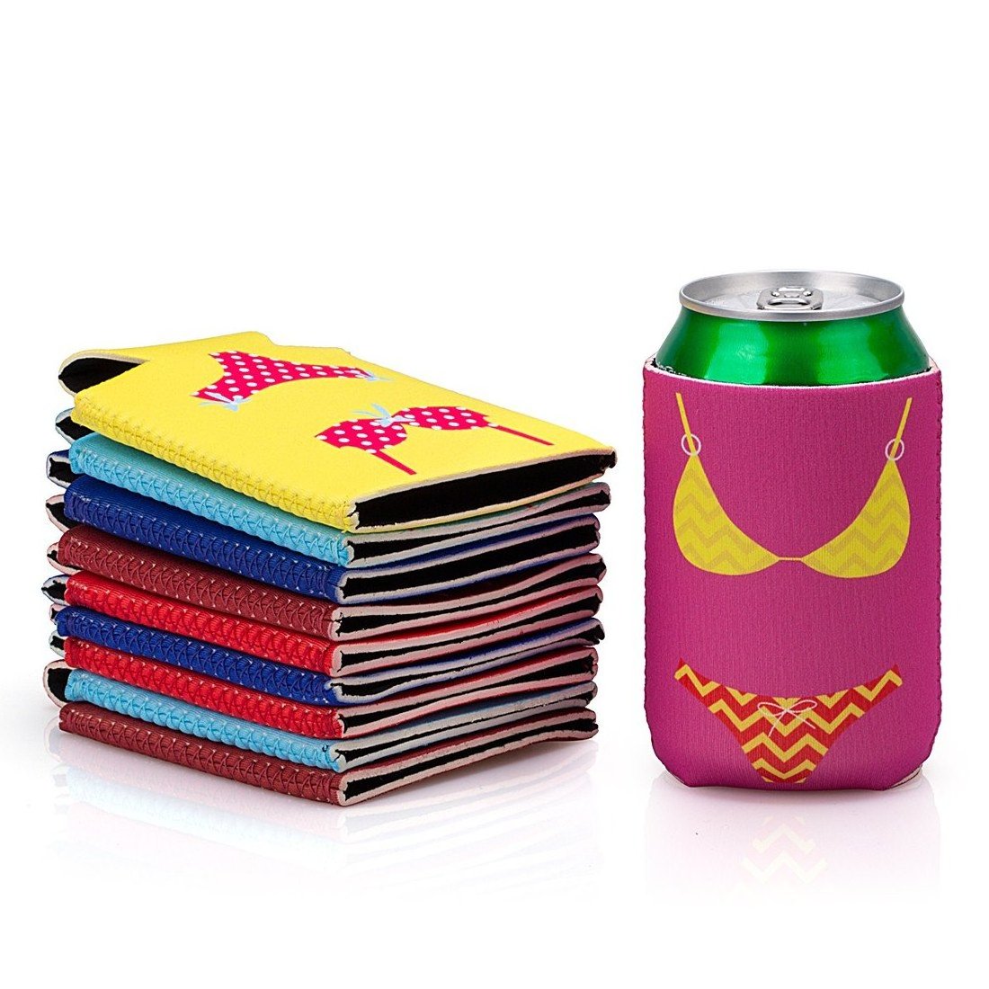 High Quality Custom Logo Collapsible 330ml Can Cooler Neoprene Stubby Cooler Holders Coozies Koozies for Promotion