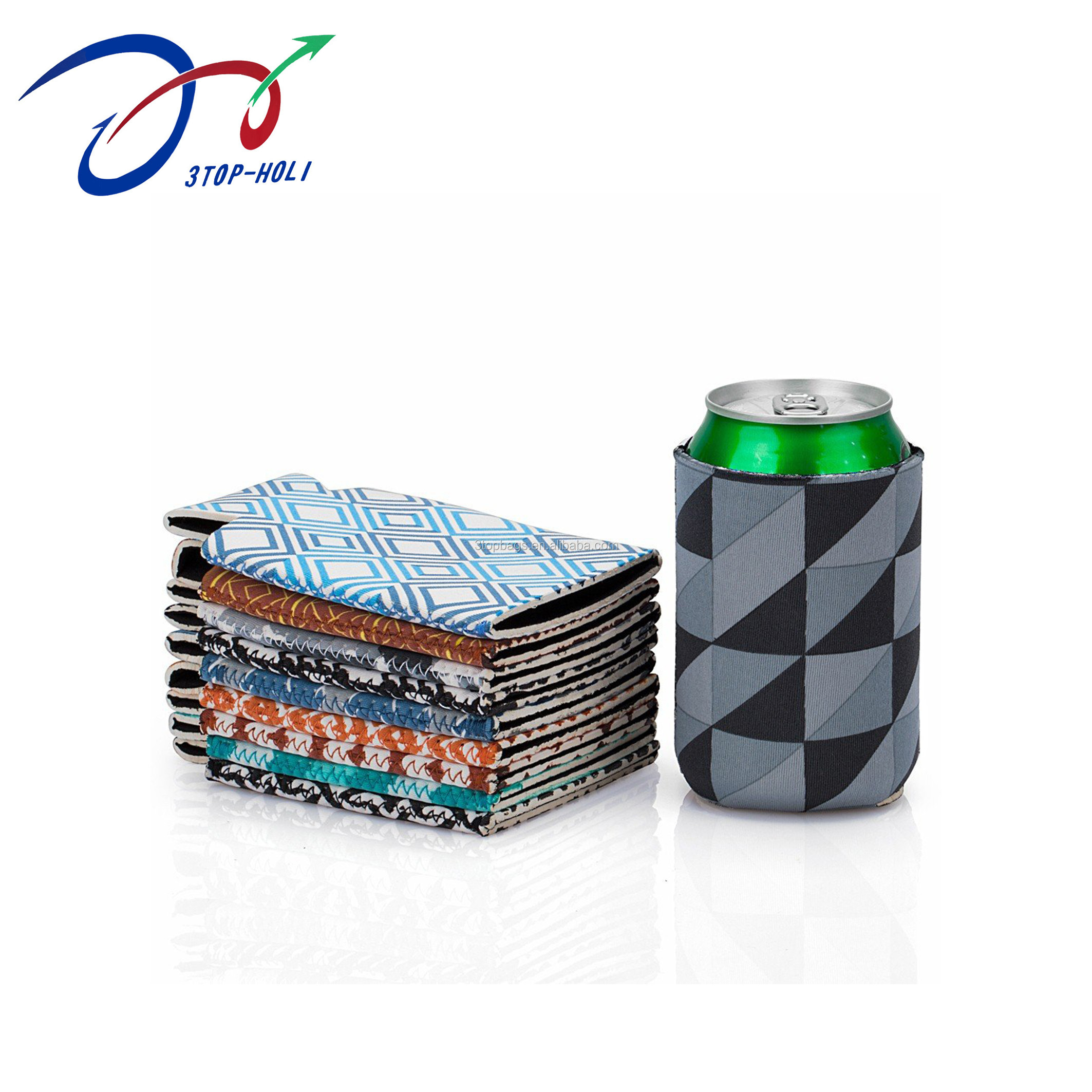 High Quality Custom Logo Collapsible 330ml Can Cooler Neoprene Stubby Cooler Holders Coozies Koozies for Promotion