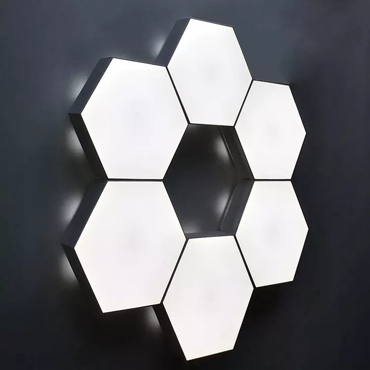 DIY RGB board Light Smart Led Hexagonal Modular Touch Sensitive Lighting Remote Controlled Wall Decoration Panel Night Light