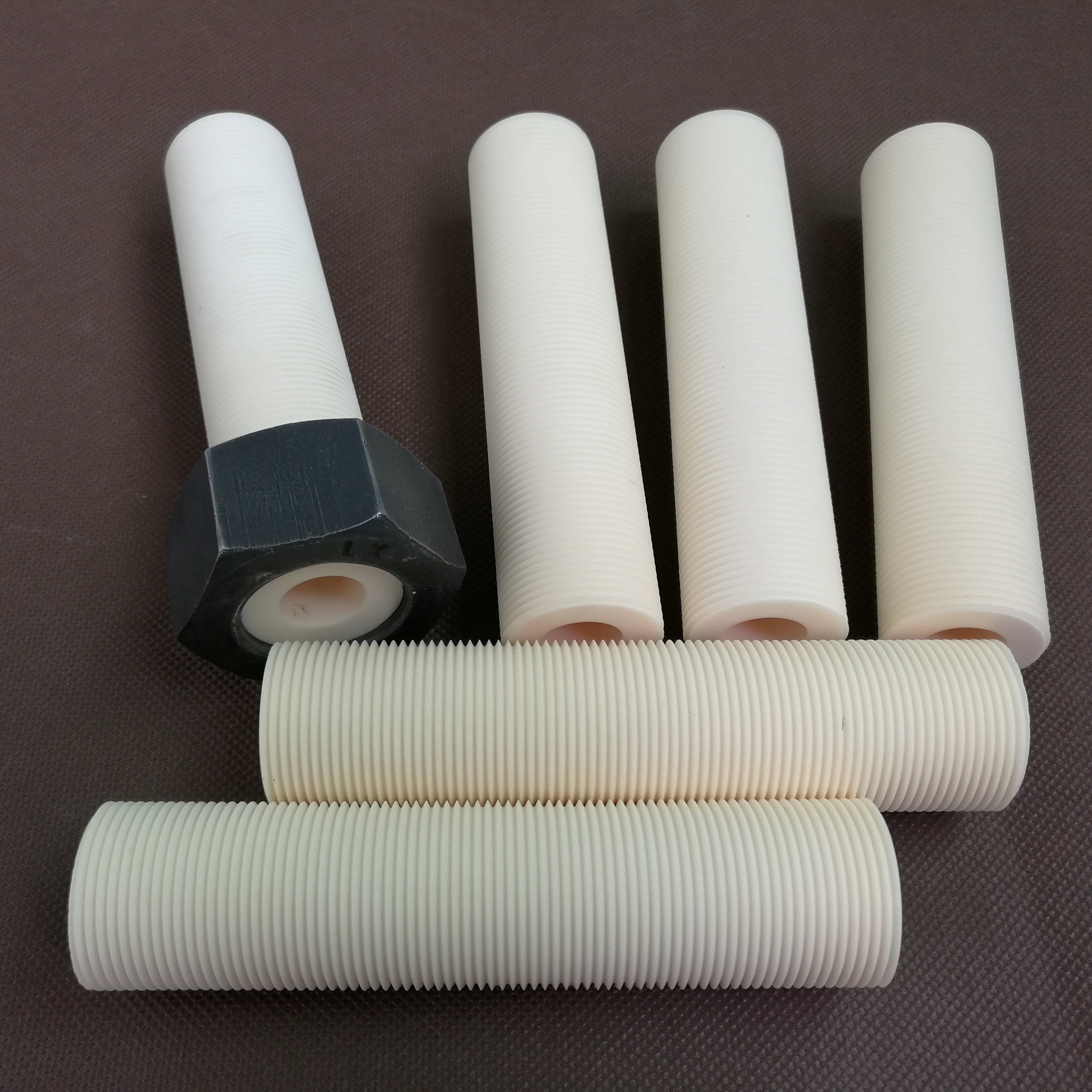 High Temperature 99.9 Alumina Ceramic Thread Ceramic Tube for Furnace Coil