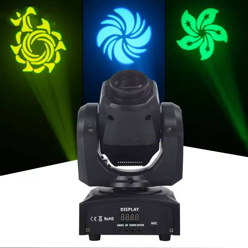 Gevv Stage Beam Lights 10w 30w 60w 90w Mini Led Dmx Moving Head Gobo Spot Light For Night Club