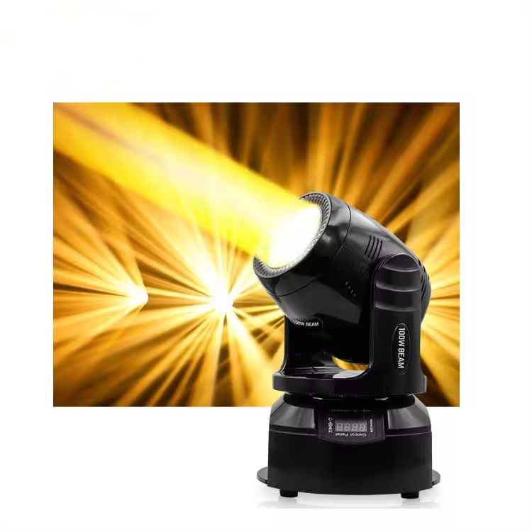 100w 18 Prism 8 Gobo Moving Head Led Dmx Beam Stage Lighting Disco Spot Led Mini Moving Head Light