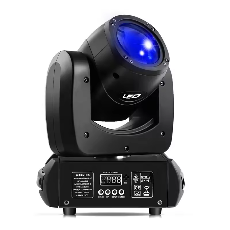 100w 18 Prism 8 Gobo Moving Head Led Dmx Beam Stage Lighting Disco Spot Led Mini Moving Head Light