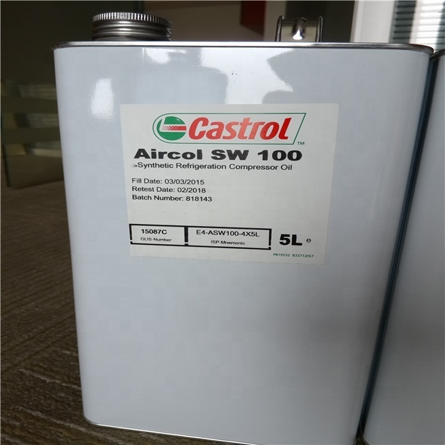 Synthetic refrigeration compressor lubricant, Aircol SW 100