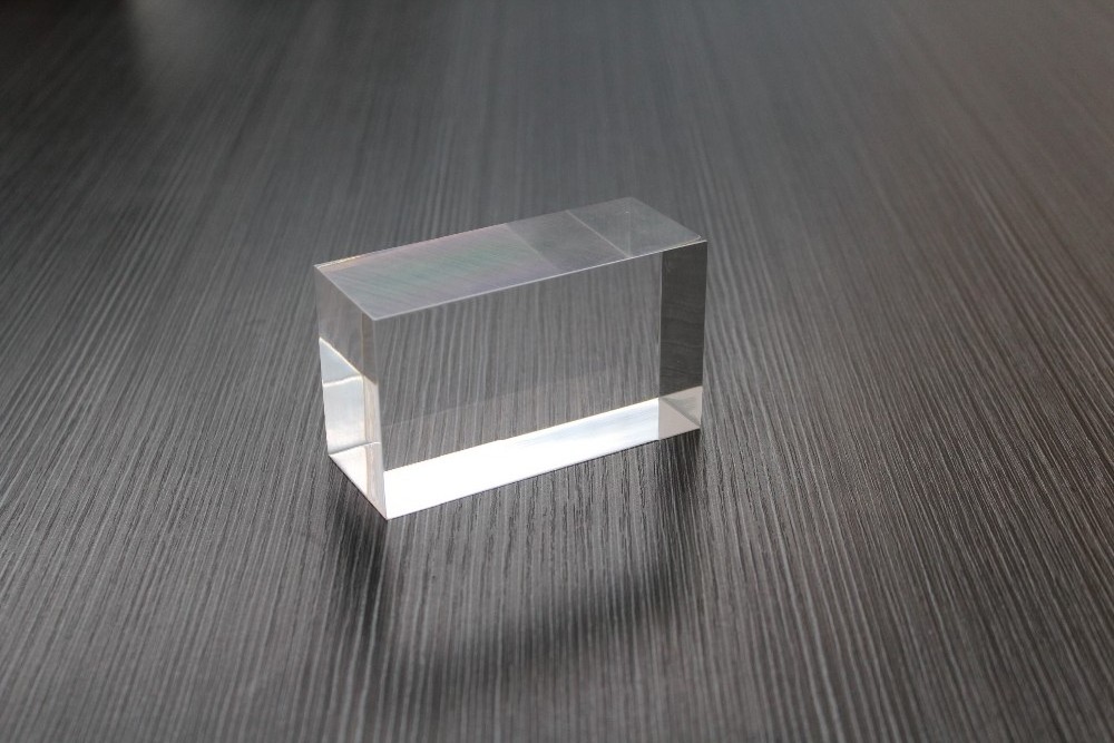 transparent solid acrylic cube 20mm clear plexiglass display base 4x4cm PMMA display block