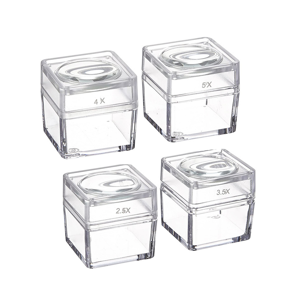 square acrylic bug magnifying box 30x30mm 40x40mm scientific observing insects magnifier 2 size to choose