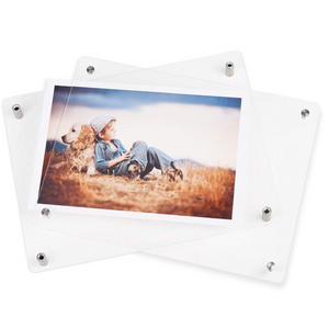 Clear Acrylic Wall Mount Picture Frame 24x30 Floating Frames for Photography Poster Display