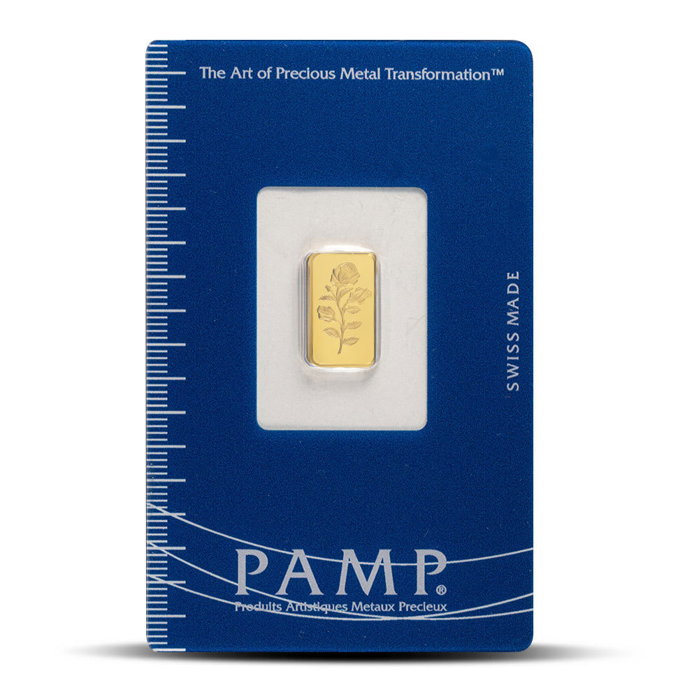 54x86mm 1 Gram PAMP Suisse Rosa Gold Bar Bullion Plastic Coin Slab in Blister Gold Bar Packing Card