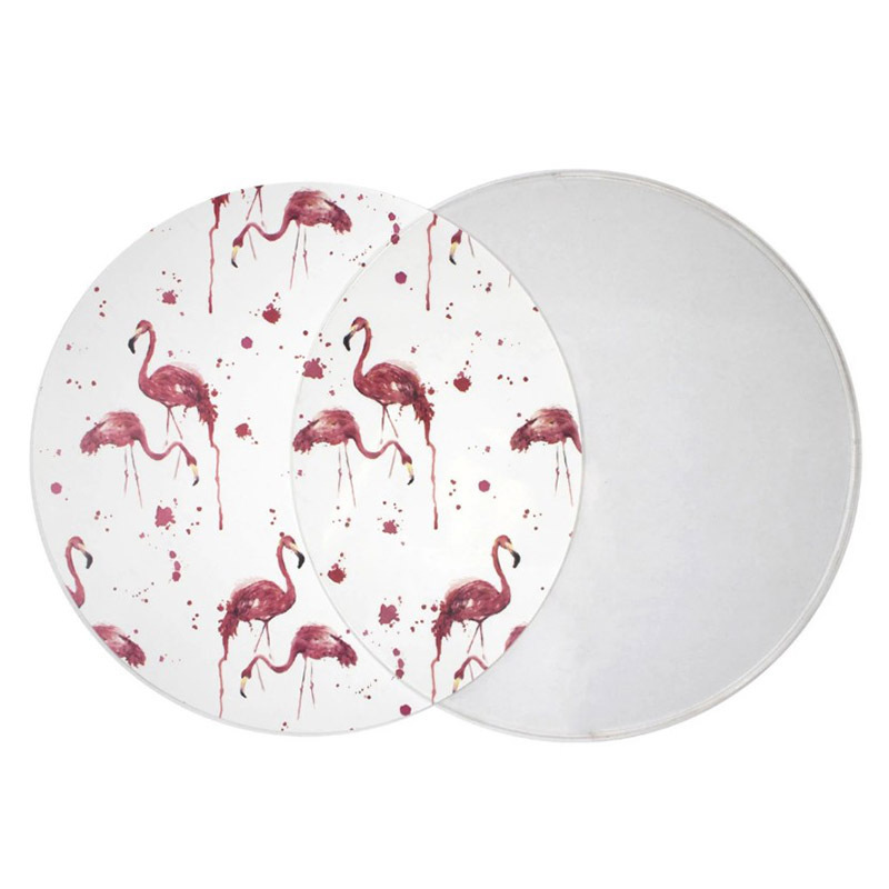 custom 12'' clear round Acrylic table placemats with interchangeable inserts