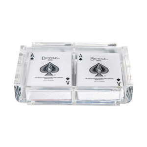 plexiglass pmma poker case holder tray clear acrylic playing card case durable use of transparent acrylic card protective case