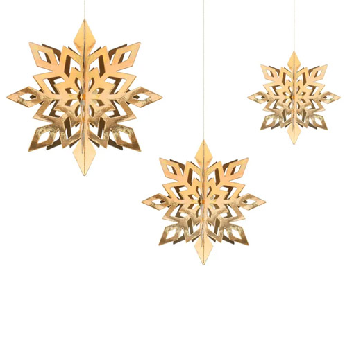 Acrylic Iridescent 3d Snowflakes Christmas Hanging Decorations Euphoria Snow Flakes Garland Christmas Ornament