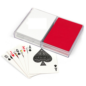 Casino Master  Clear Acrylic Transparent Visible Tabletop Plastic Playing Poker Card Board Game Box