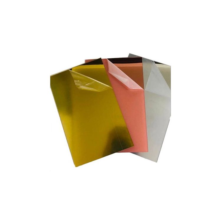 Acrylic Raw Material Flexible Lightfast Acrillic Reflector Panels Mirror Acrylic Sheet with PE Protective Film