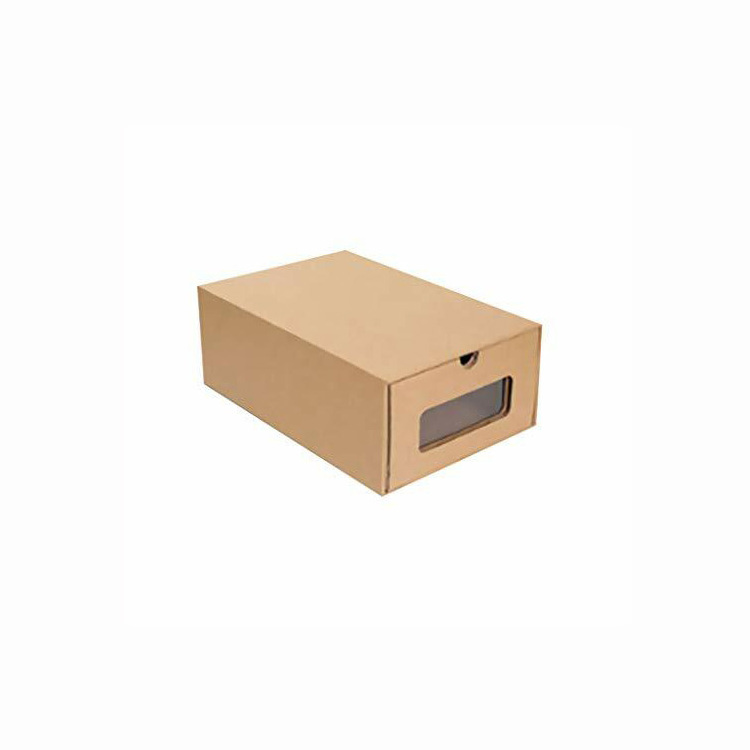 paper Stackable Folding Display Shoe Storage Box water proof paper Side Open Nike shoe Organizer