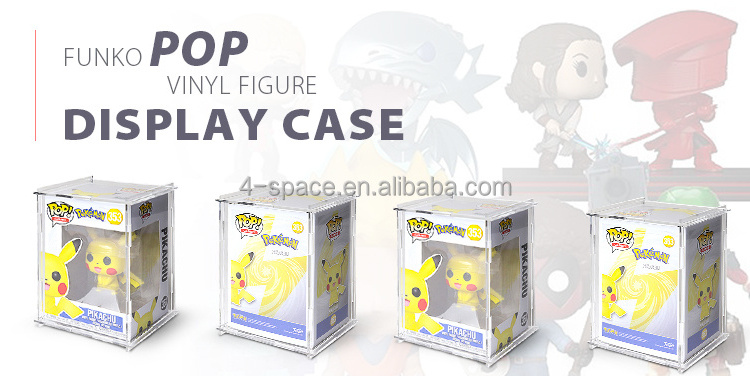 Funko Pop Shield Magnetic Acrylic Plastic Transparent Protector 6 Inch Plexiglass Funko Pop Protector Case