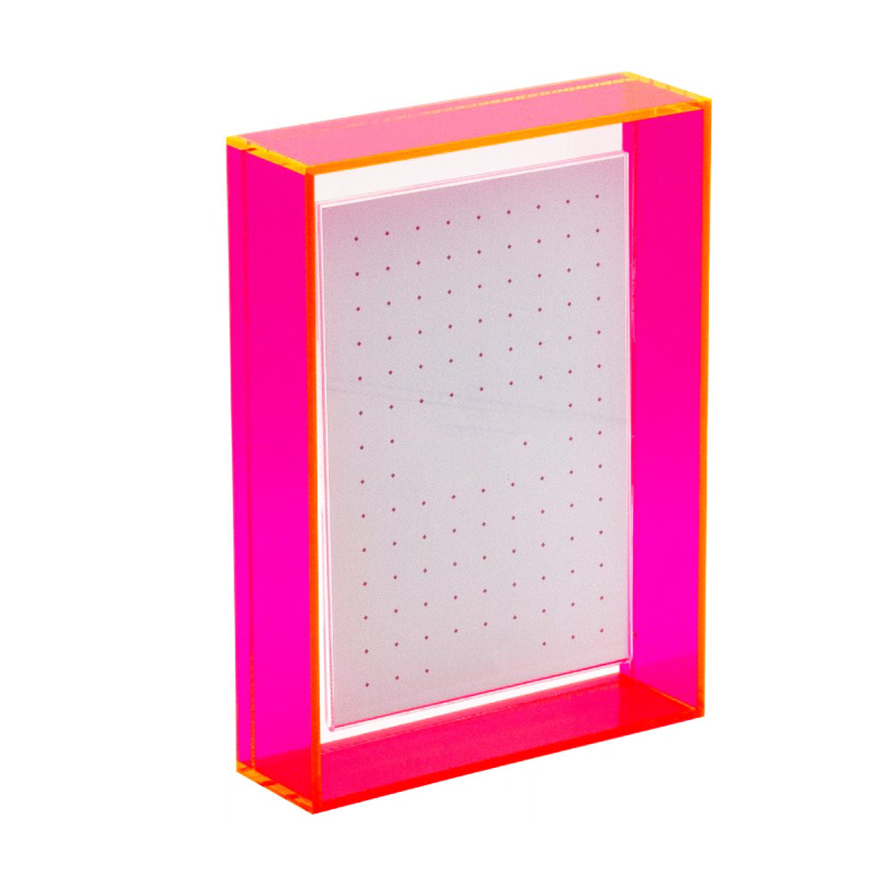 neon pink acrylic box frame 1/8