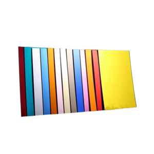 4mm mirror sheet Art acrylic plastic Craft mirror sheet Red Green Black Yellow White Rose gold silver  mirror board