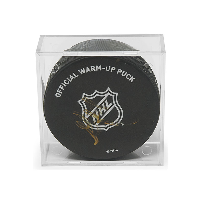 Memorabilia Hockey Official Game square acrylic Ice Hockey Pucks storage box acrylic clear square two-piece hockey puck display