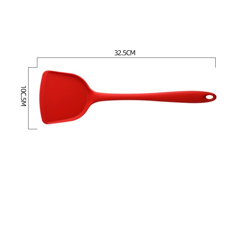 SJS001 Wholesale Kitchen Utensils multicolor silicone shovel nonstick cooking wok silicone spatula