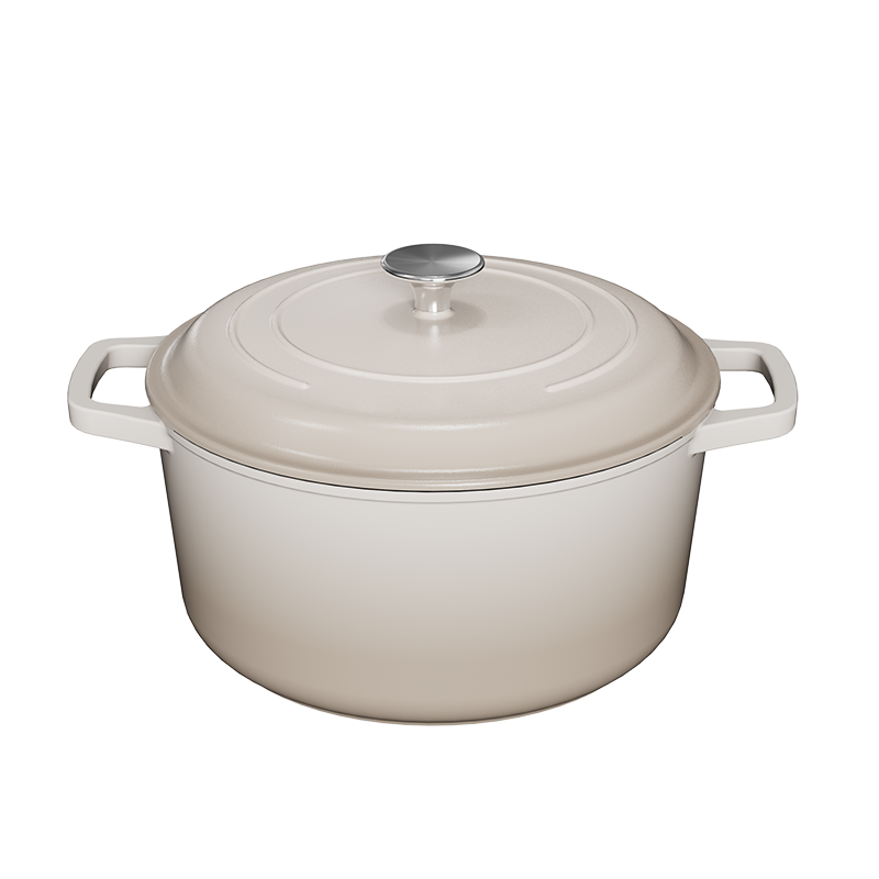 SJP162  No Ready Stock Factory OEM Enamel Cooking Pots And Pans Set Nonstick Dutch Oven Cooking Pot Cast Iron Cookware Sets