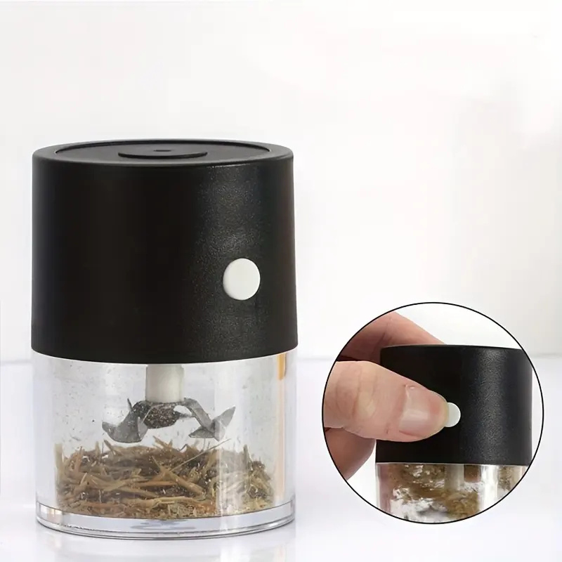 New Style Mini Usb Power Portable Electric Grinder Machine Spice Grinder Plastic Electric Large Tobacco Crusher Herb Grinder