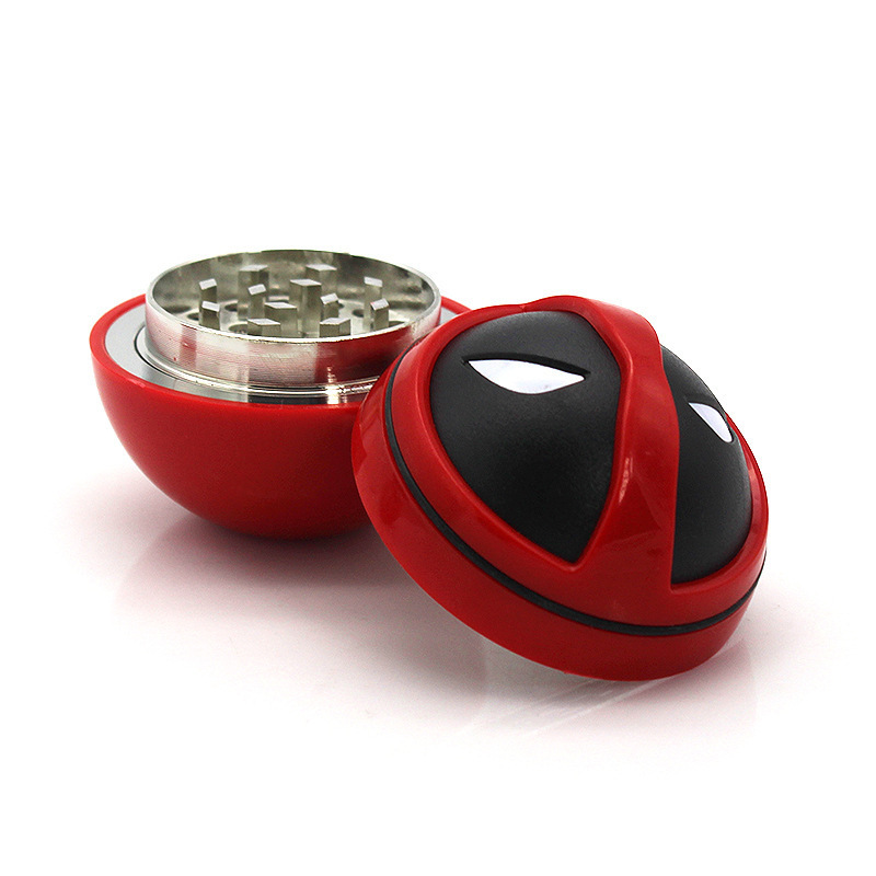 OEM Smoking Grinder Herb Custom Logo Manual Zinc Alloy Ceramic  Portable Dry Modern Planet Ball Death Star Herb Grinder