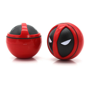 OEM Smoking Grinder Herb Custom Logo Manual Zinc Alloy Ceramic  Portable Dry Modern Planet Ball Death Star Herb Grinder