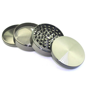 Keychain Bullet Metal Custom Logo Automatic Zinc Alloy 4 Pieces 63MM Herb Grinder for Smoke