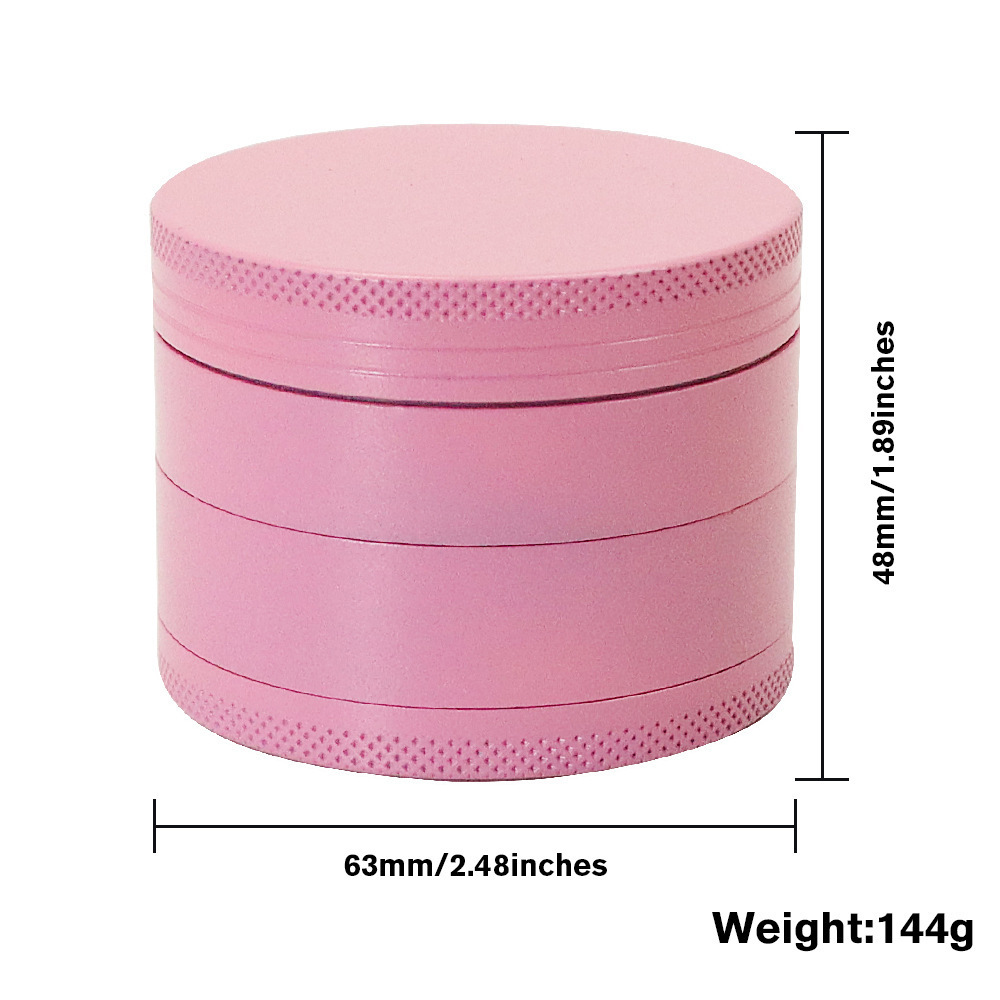 Custom Pink Grinder Color Aluminum Spice Grinders Herbal Herb Pink Ceramic Crusher Grinders Smoking Accessories