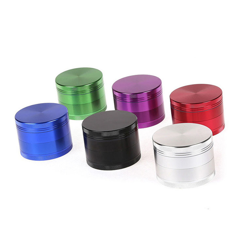 Aluminum Alloy Machine Logo Metal 4 Parts Grinder Herb Custom Decoration Cool Herb Grinder