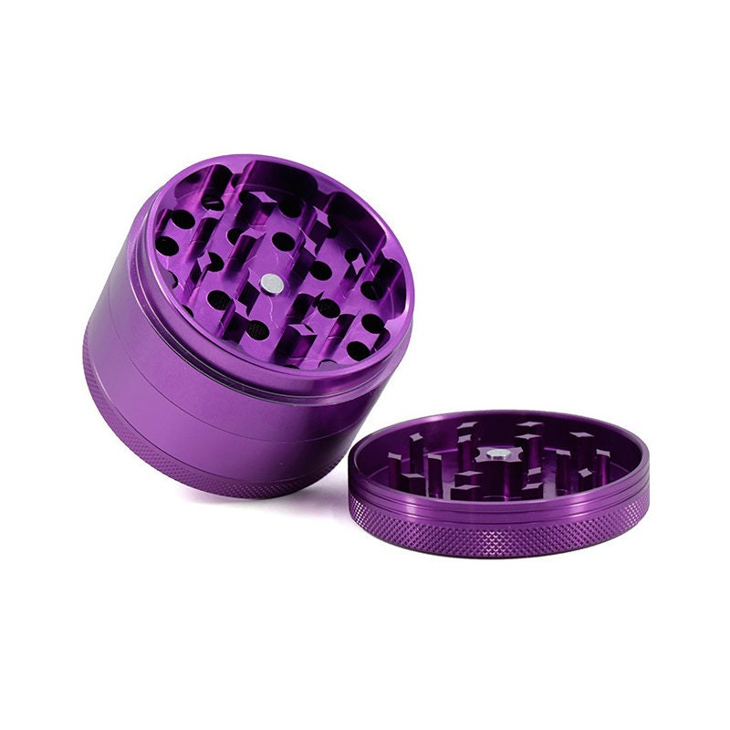 Aluminum Alloy Machine Logo Metal 4 Parts Grinder Herb Custom Decoration Cool Herb Grinder