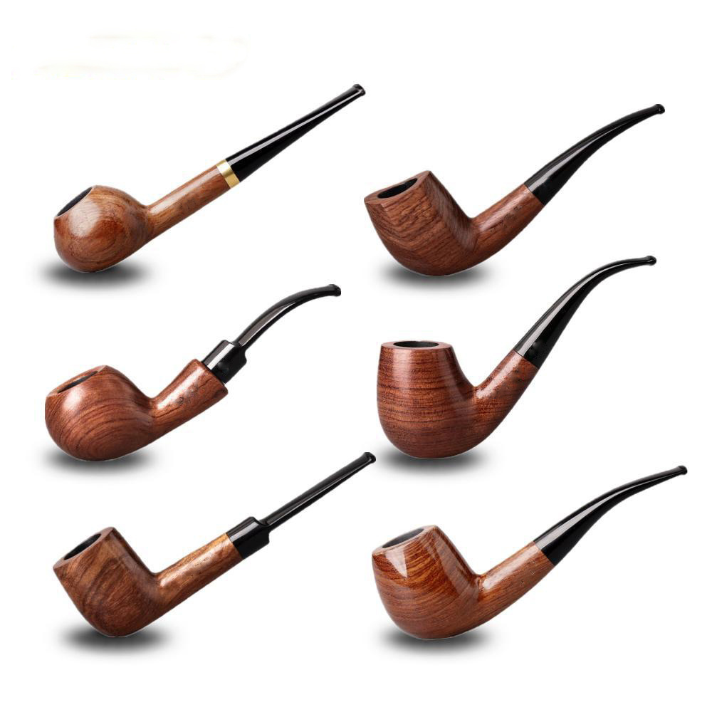 Professional Manufacturer Smoke Accessories Tobacco Pipe Concise Style Smoking Pipe Handmade Cigar Cigarette Pipes