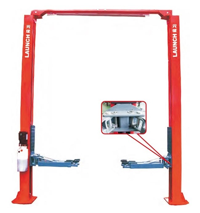 CE original and portable LAUNCH TLT240SC car two post lift manual crane hydraulic garage floor lift