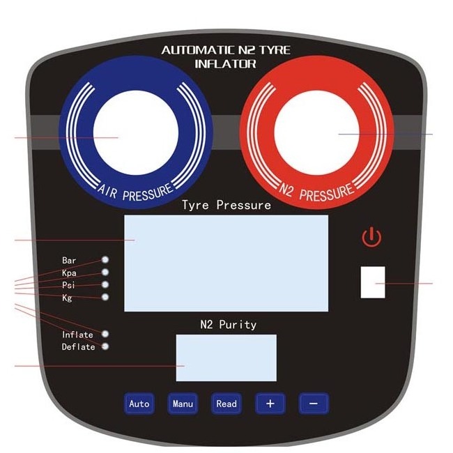 Car tire repairing machine Nitrogen Tire inflator CW730 Intelligent Tire Nitrogen Producing inflator