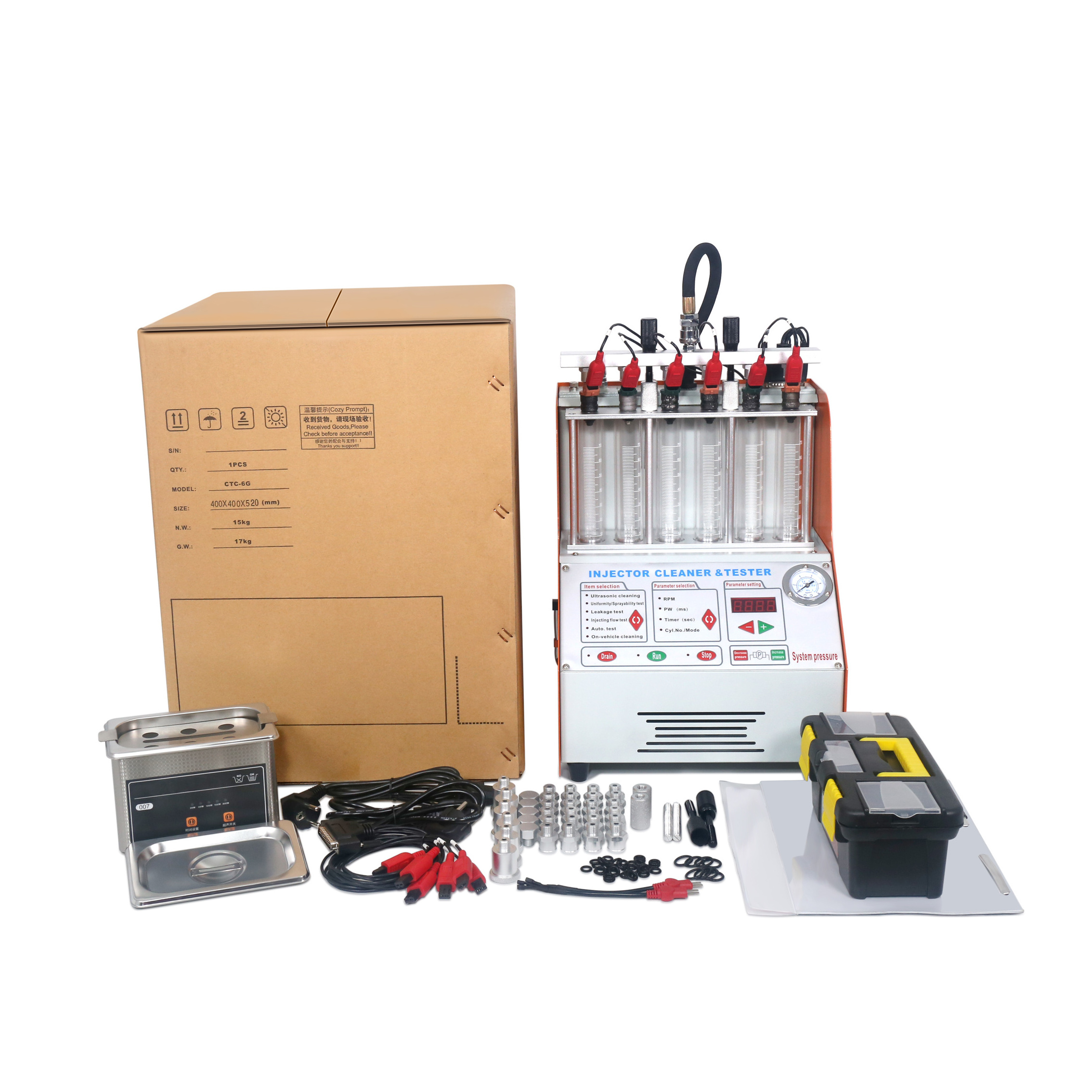 Auto fuel injector tester and cleaner fuel injector cleaner machine fuel injector cleaner kit with best price