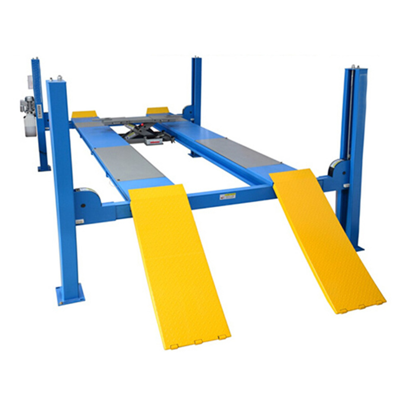 Hydraulic 4 post car lift JLY-4-450D alignment lift in 5 Ton Elevator