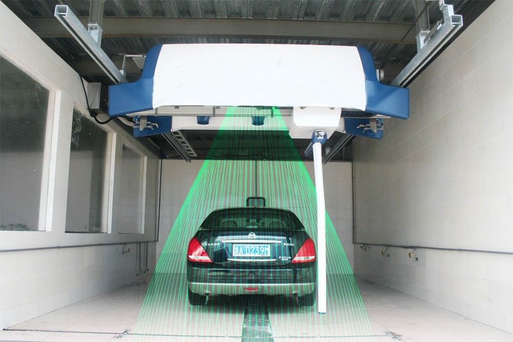 Good quality fully automatic efficient high pressure wipe free touchless car wash machine CWRL-360