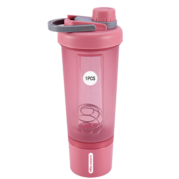 One Piece Custom 500ml Promotional Eco Friendly Fitness Gym PP Powder Whey Protein Shake Cup Sport Shaker Water Bottle