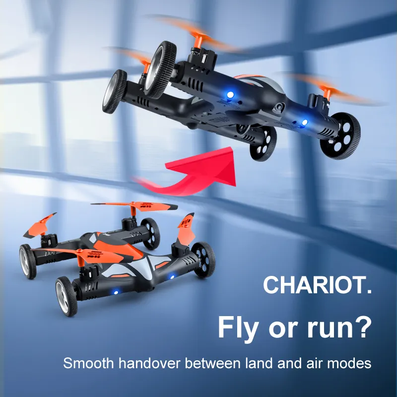 V11 RC Drone HD 4K Camera Remote Control Air-Ground Flying Car Dual Mode Toy WIFI FPV Image Transmission Airplane with LED Light