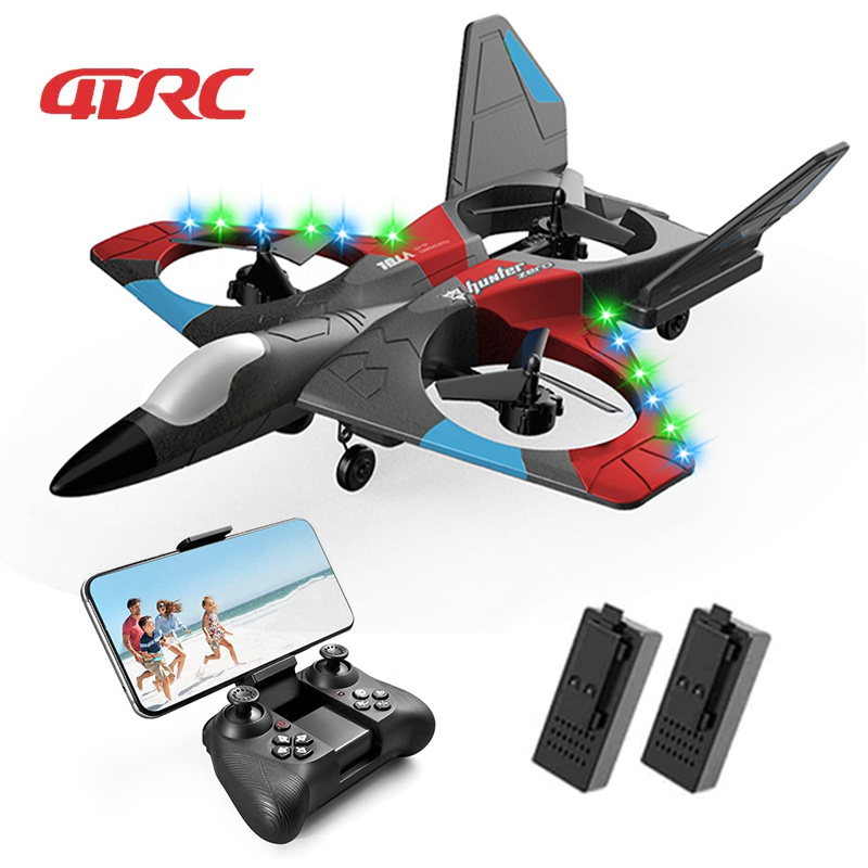 V27 Aerial Shooting Rc Plane Fixed Height Stunt Foam Airplane 2.4G WIfi FPV Transmission Remote Control Aircraft with HD Camera