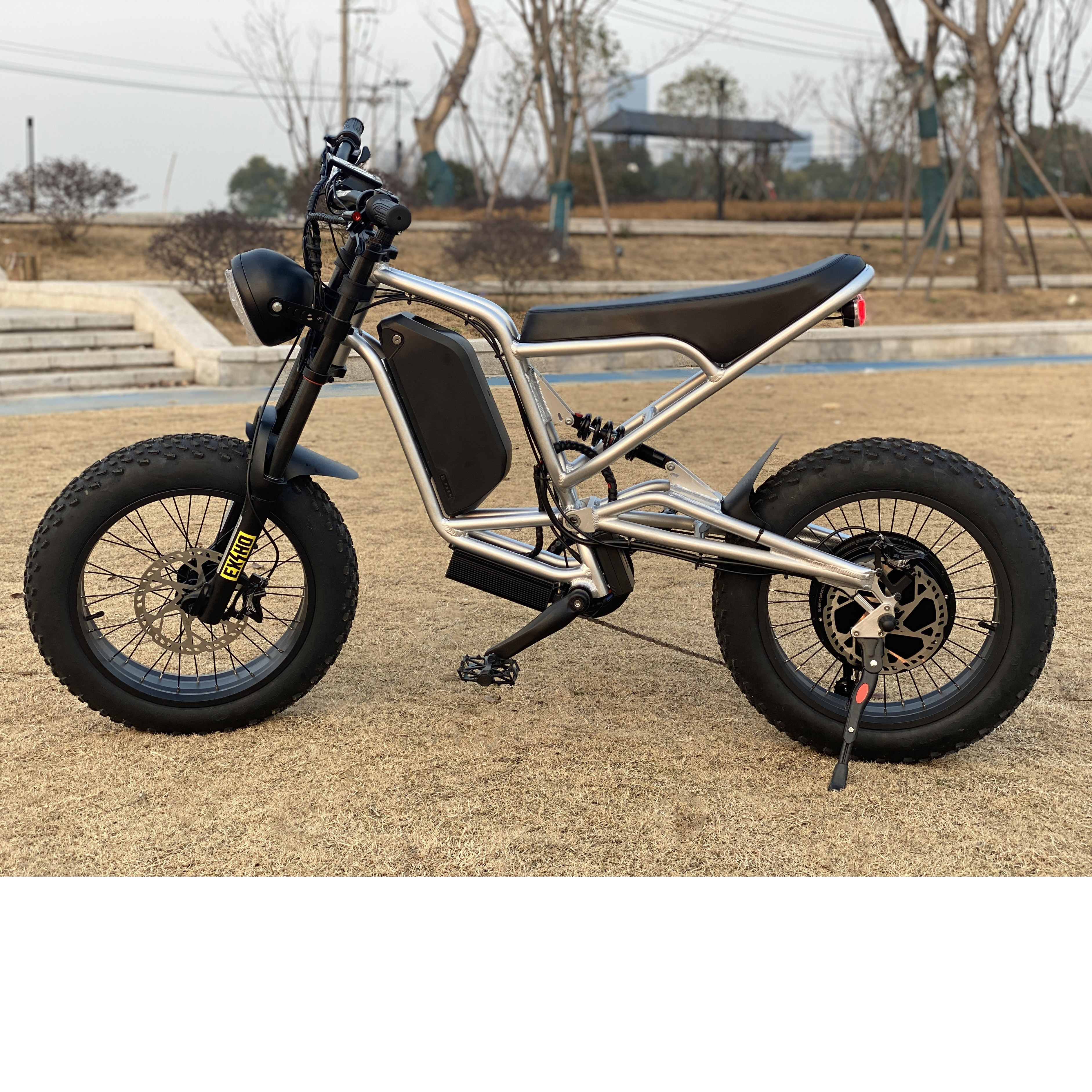 20 '' Aluminum 1000w 60V Ebike Dual Suspension Electric Fat Tire Bike 1000W Fatbike