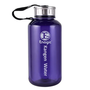 Durable 1 Liter Plastic Tritan Alkaline Kangen Water Bottle with widen nylon rope