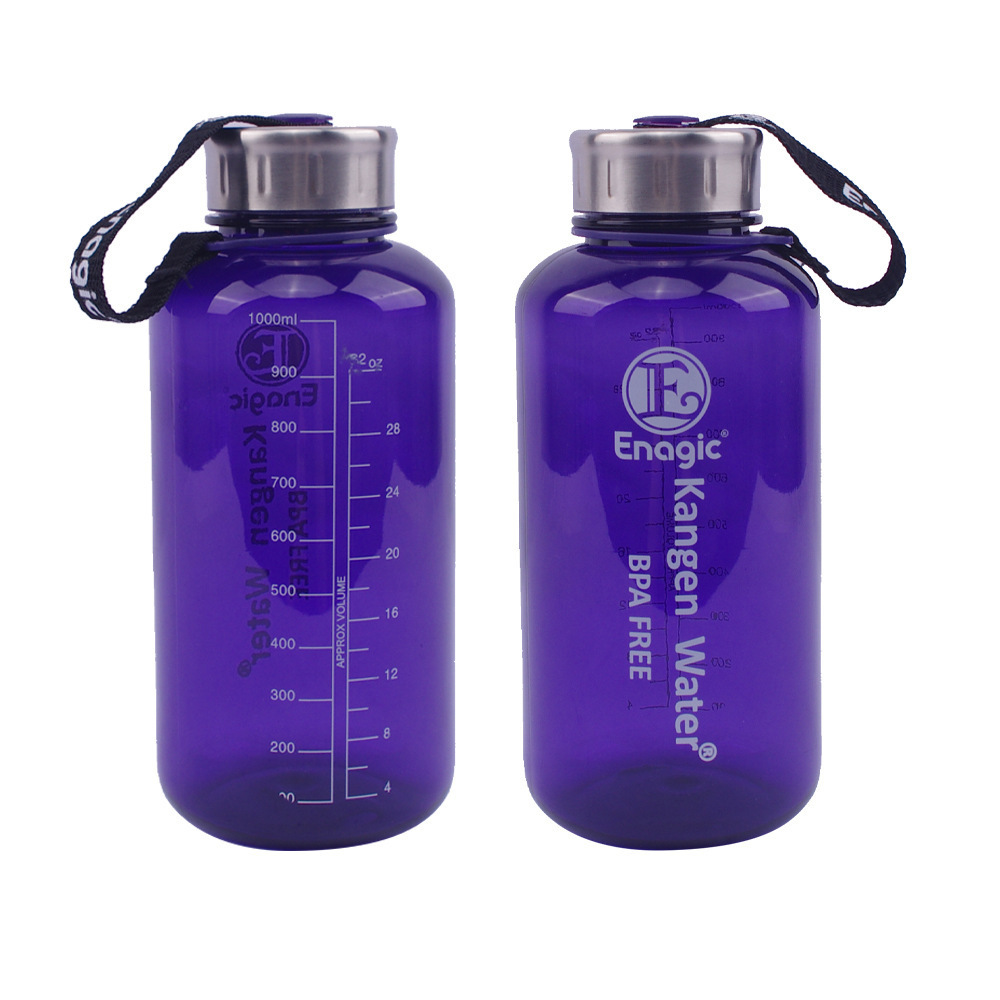 Custom 1000ml 1 Liter Purple Tritan Plastic SEnagicS Kangen Water Bottle 32OZ 32 OZ