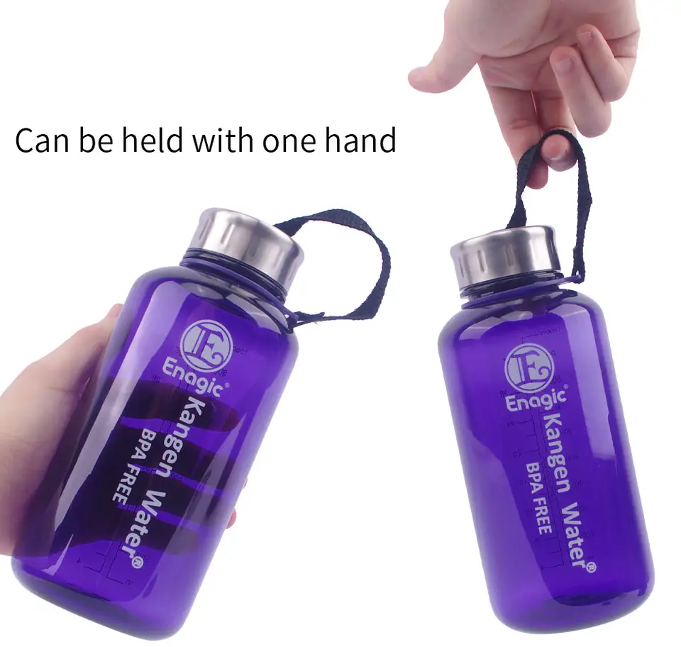 Custom 1000ml 1 Liter Purple Tritan Plastic SEnagicS Kangen Water Bottle 32OZ 32 OZ