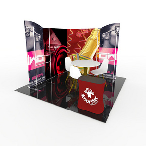 Modern Tradeshow Display Stall 3x3 standard Size Exhibition Stand Booth