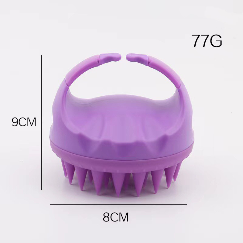 eco exfoliator hair pink brush waterproof silicone hair scalp massager brush scalp hair silicone massager brush