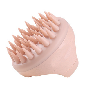 latest products 2024 Hair Scalp Care Manual Head Scrubber Scalp Exfoliator Massage Brush with Silicone Bristle Remove Dandruff