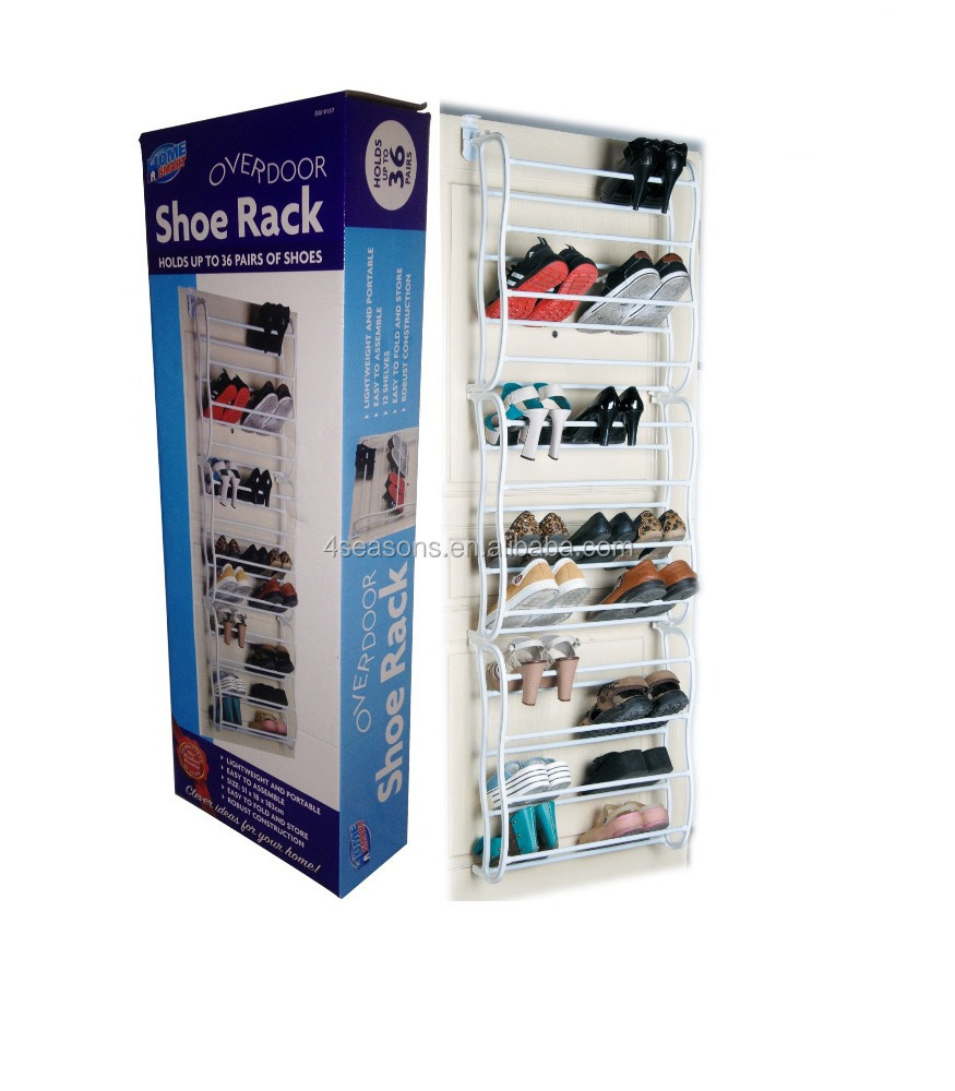 Hot Selling 36 Pairs Over the Door Plastic Shoe Rack