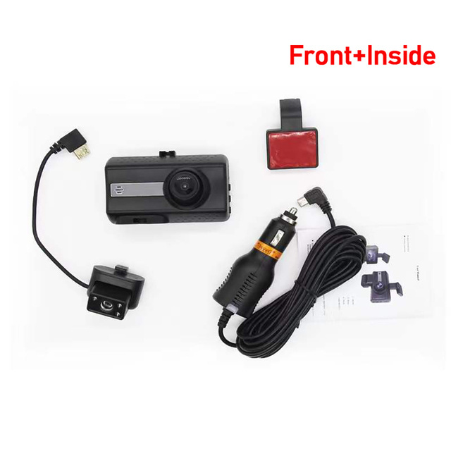 Car Dvr Dash Cam Dual Lens 1080P Camera DVR Night Vision WDR Built-In G-Sensor Motion Detection 24Hr Parking Monitor